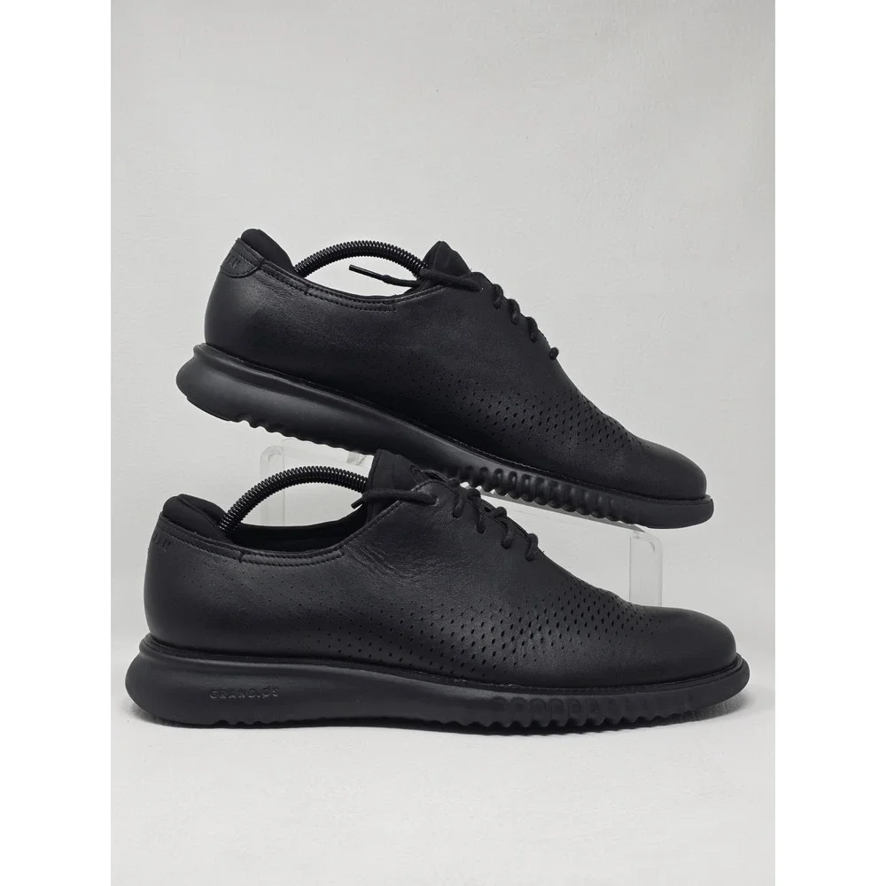 Cole Haan Mens Size 10.5M 2.ZeroGrand Lined Laser Wingtip Oxford Black C23832